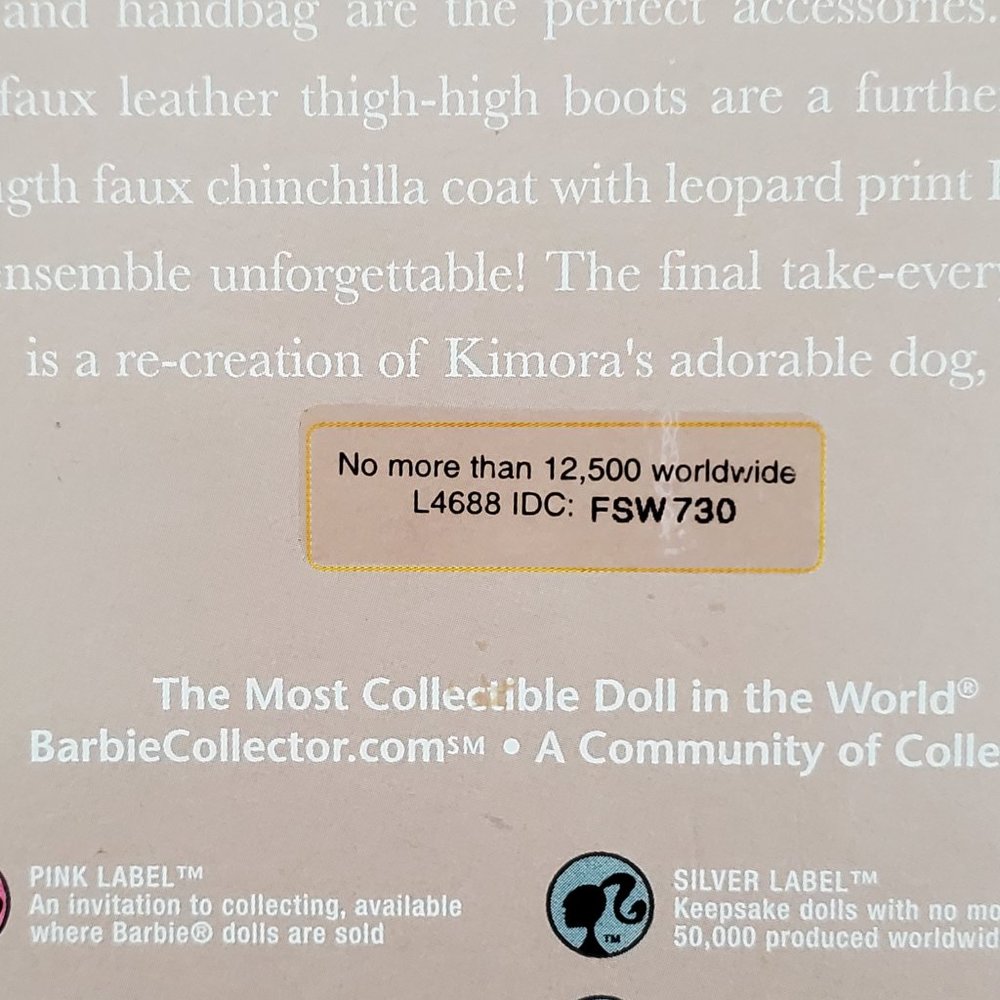Kimora Lee Simmons Barbie Doll 2008 - Picture 5 of 7